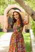 Women Printed Pure Cotton Fit & Flared Ethnic Dress